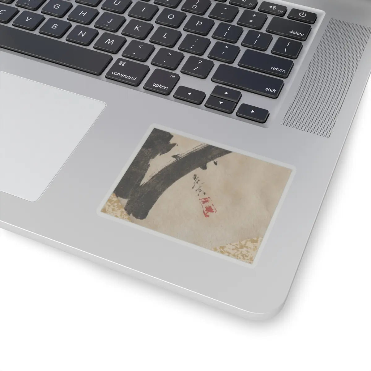 Shibata Zeshin - Egret on Tree Stump - late 19th century v2 - STICKER Vinyl Kiss-Cut Decal