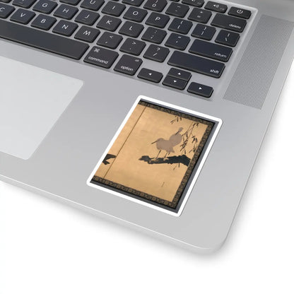 Shibata Zeshin - Egrets and Crows - late 19th century v2 - STICKER Vinyl Kiss-Cut Decal