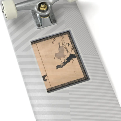 Shibata Zeshin - Egrets and Crows - late 19th century v2 - STICKER Vinyl Kiss-Cut Decal