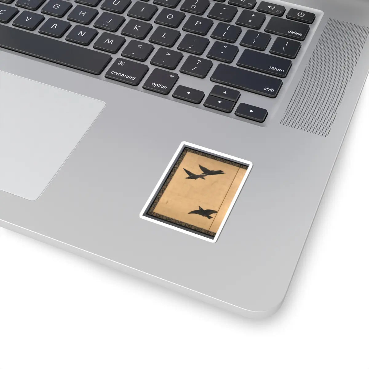 Shibata Zeshin - Egrets and Crows - late 19th century v3 - STICKER Vinyl Kiss-Cut Decal
