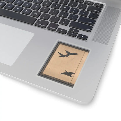 Shibata Zeshin - Egrets and Crows - late 19th century v3 - STICKER Vinyl Kiss-Cut Decal