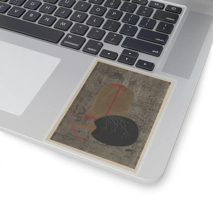 Shibata Zeshin - Fan and Insect Cage - unknown - STICKER Vinyl Kiss-Cut Decal