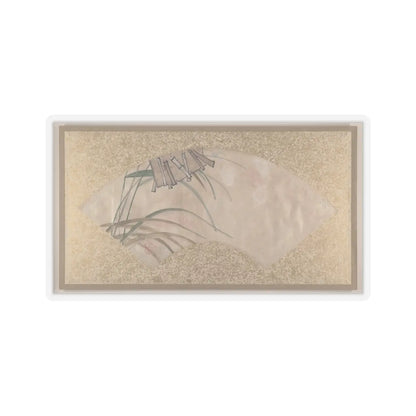 Shibata Zeshin - Flowers (pink and white) and Leaves, Clappers - late 19th century v1 - STICKER Vinyl Kiss-Cut Decal