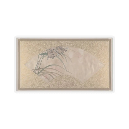 Shibata Zeshin - Flowers (pink and white) and Leaves, Clappers - late 19th century v1 - STICKER Vinyl Kiss-Cut Decal