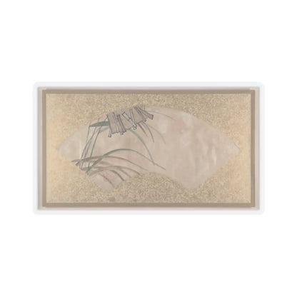 Shibata Zeshin - Flowers (pink and white) and Leaves, Clappers - late 19th century v1 - STICKER Vinyl Kiss-Cut Decal