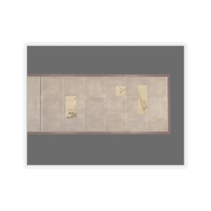 Shibata Zeshin - Folding Screen for Tea Ceremony with Six Bird-and-Flower Paintings - late 19th century v2 - STICKER Vinyl Kiss-Cut Decal