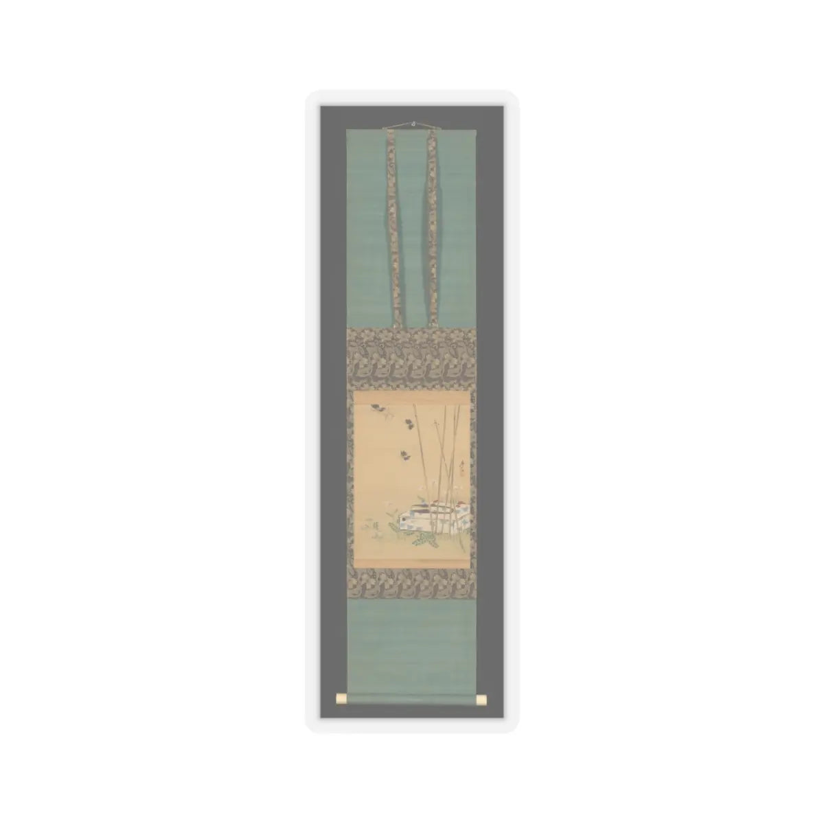 Shibata Zeshin - Garden Scene - 19th century v2 - STICKER Vinyl Kiss-Cut Decal