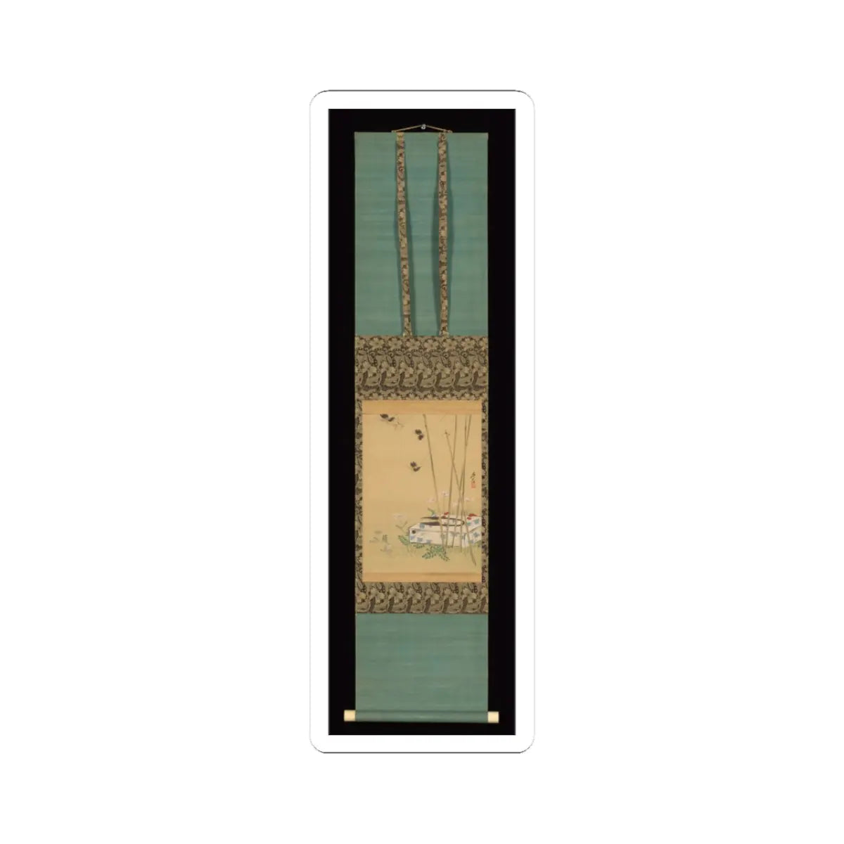 Shibata Zeshin - Garden Scene - 19th century v2 - STICKER Vinyl Kiss-Cut Decal