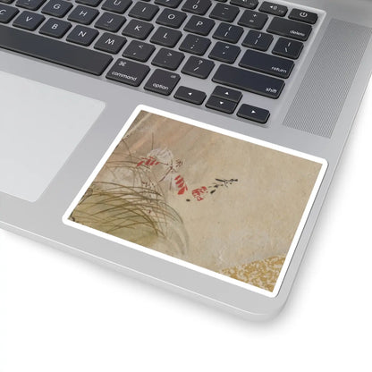 Shibata Zeshin - House with Woman and Baby - late 19th century v2 - STICKER Vinyl Kiss-Cut Decal
