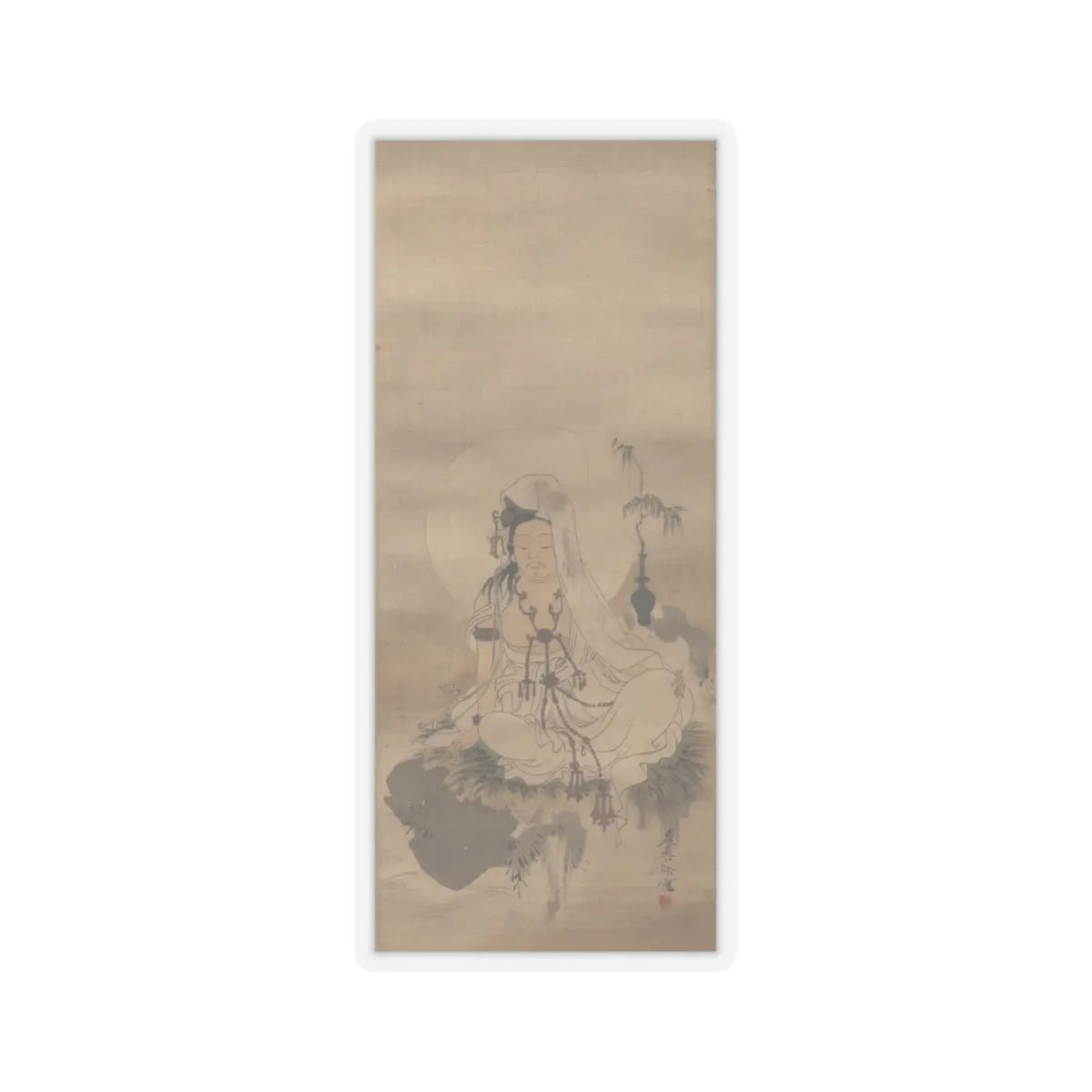 Shibata Zeshin - Kannon - 19th century v1 - STICKER Vinyl Kiss-Cut Decal