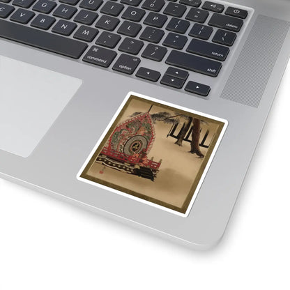 Shibata Zeshin - Lacquer Paintings of Various Subjects- Drum for Gagaku Dance - 1882 - STICKER Vinyl Kiss-Cut Decal