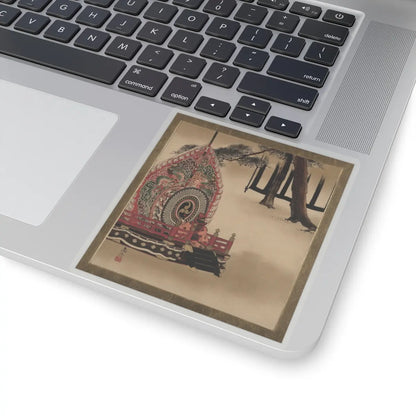 Shibata Zeshin - Lacquer Paintings of Various Subjects- Drum for Gagaku Dance - 1882 - STICKER Vinyl Kiss-Cut Decal