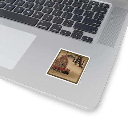 Shibata Zeshin - Lacquer Paintings of Various Subjects- Drum for Gagaku Dance - 1882 - STICKER Vinyl Kiss-Cut Decal