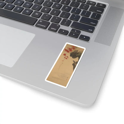 Shibata Zeshin - Leaves and Bird - 19th century v1 - STICKER Vinyl Kiss-Cut Decal
