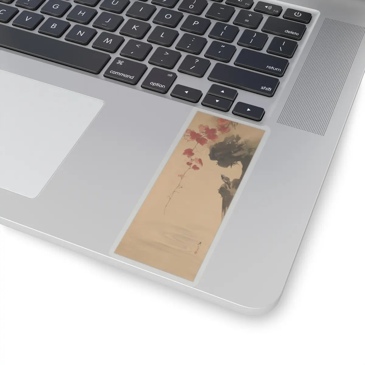 Shibata Zeshin - Leaves and Bird - 19th century v1 - STICKER Vinyl Kiss-Cut Decal