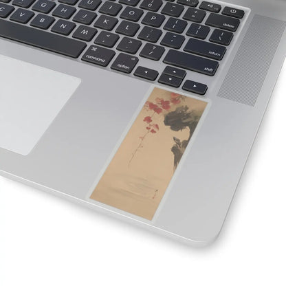 Shibata Zeshin - Leaves and Bird - 19th century v1 - STICKER Vinyl Kiss-Cut Decal