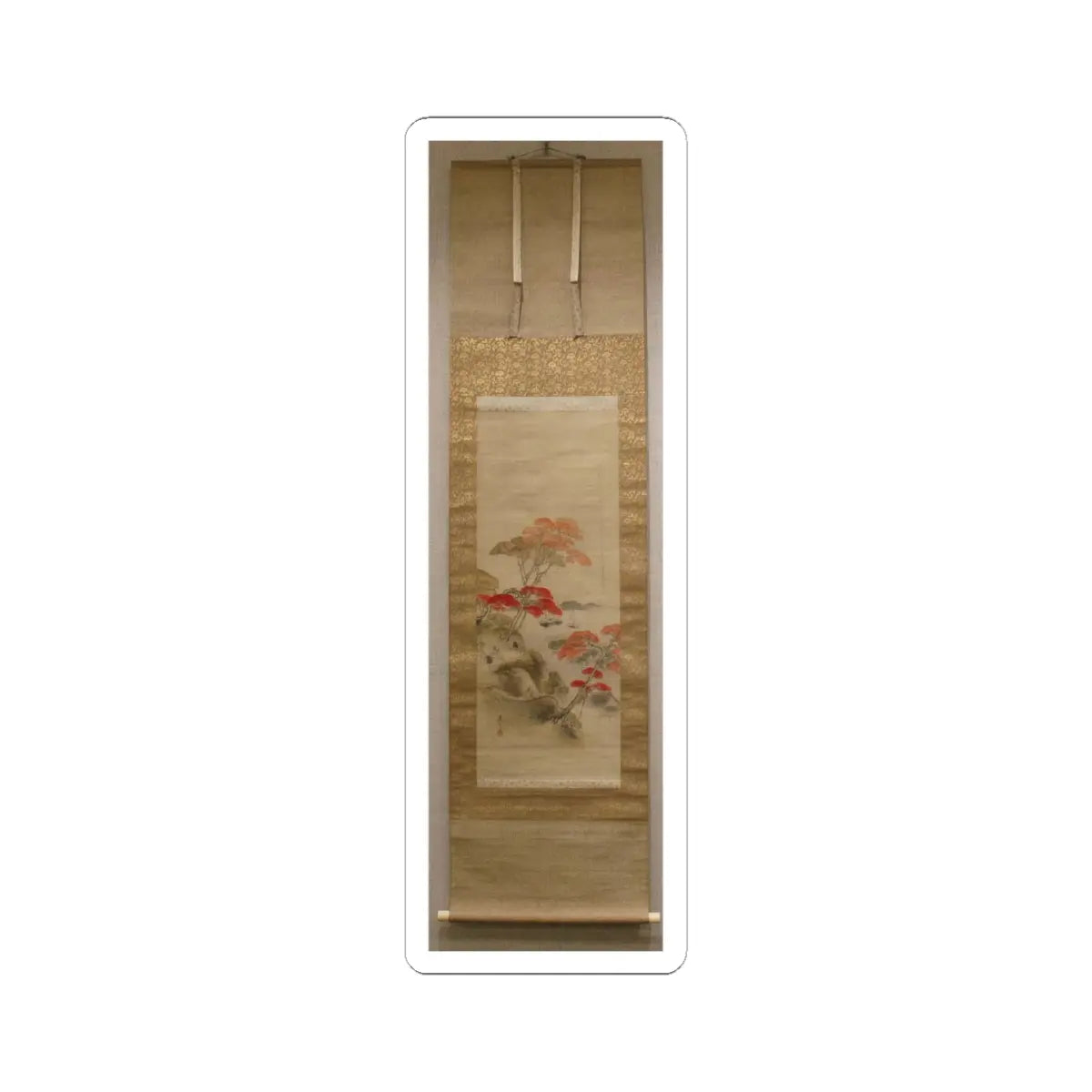 Shibata Zeshin - Maple Viewing at Kai'anji Temple - second half of the 19th v2 - STICKER Vinyl Kiss-Cut Decal