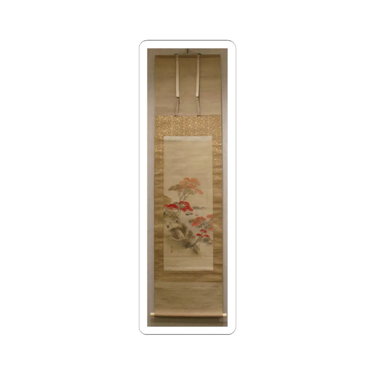 Shibata Zeshin - Maple Viewing at Kai'anji Temple - second half of the 19th v2 - STICKER Vinyl Kiss-Cut Decal