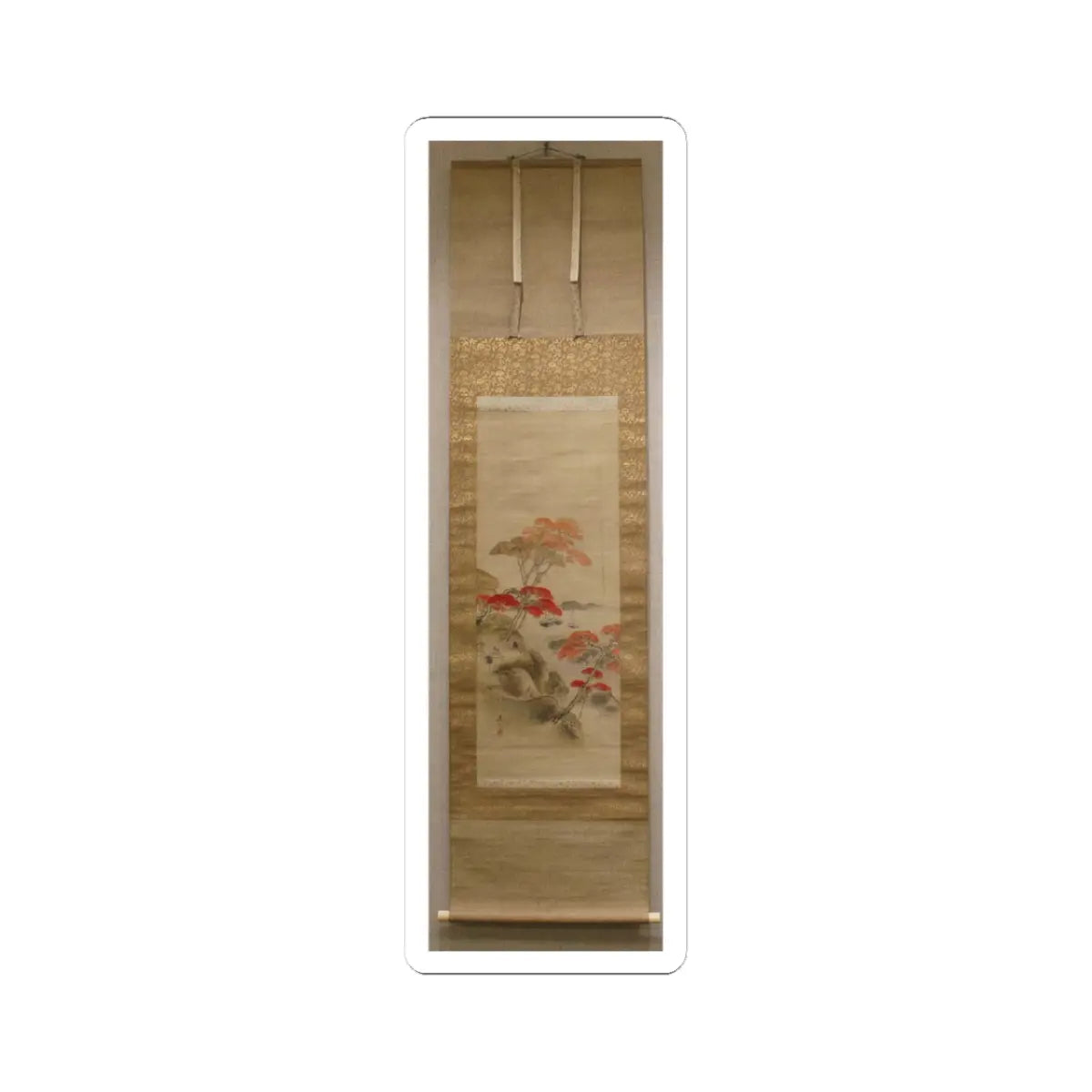 Shibata Zeshin - Maple Viewing at Kai'anji Temple - second half of the 19th v2 - STICKER Vinyl Kiss-Cut Decal