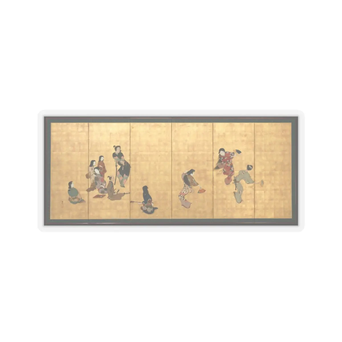 Shibata Zeshin - Parody of the Four Accomplishments - second half of the 19th v2 - STICKER Vinyl Kiss-Cut Decal
