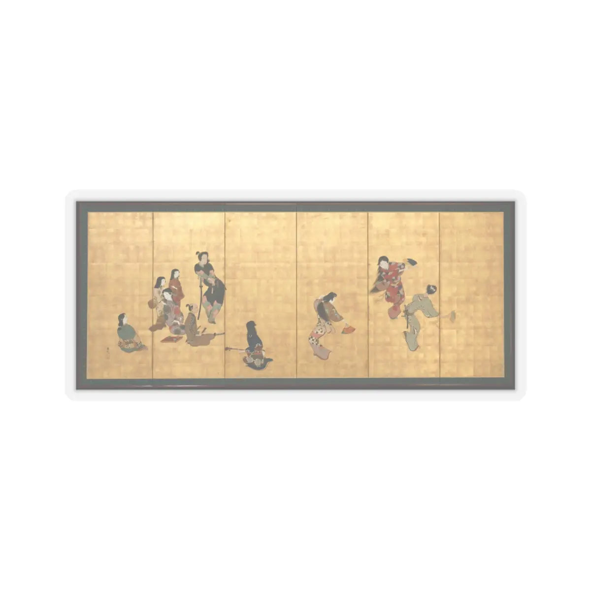Shibata Zeshin - Parody of the Four Accomplishments - second half of the 19th v2 - STICKER Vinyl Kiss-Cut Decal