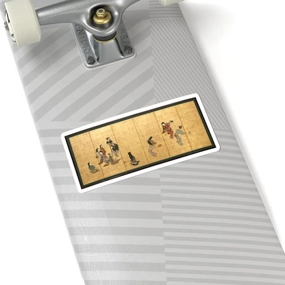 Shibata Zeshin - Parody of the Four Accomplishments - second half of the 19th v2 - STICKER Vinyl Kiss-Cut Decal