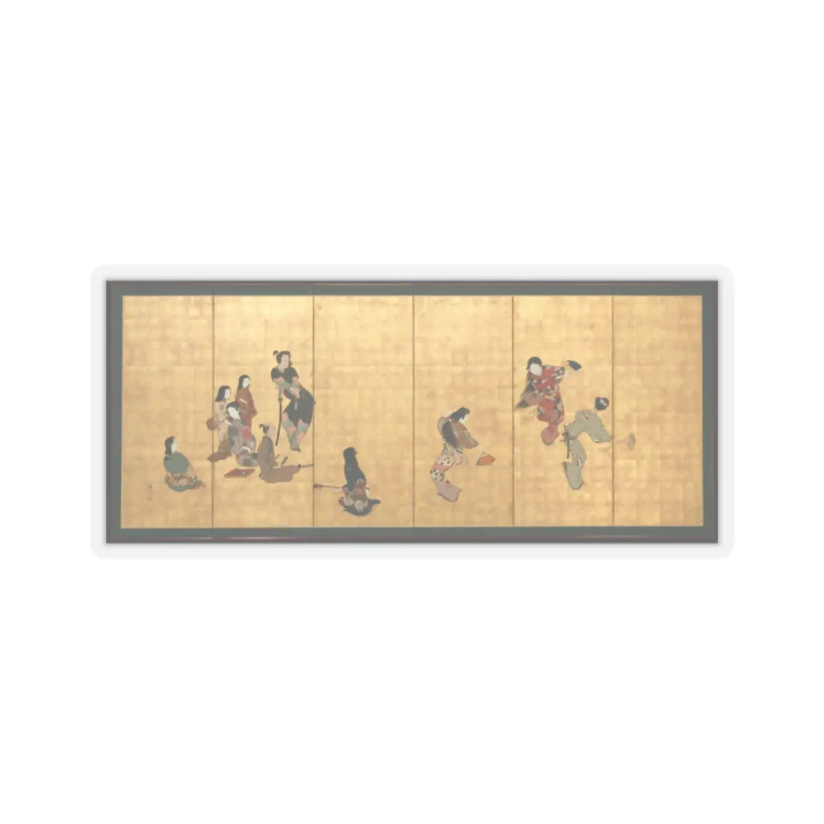 Shibata Zeshin - Parody of the Four Accomplishments - second half of the 19th v2 - STICKER Vinyl Kiss-Cut Decal