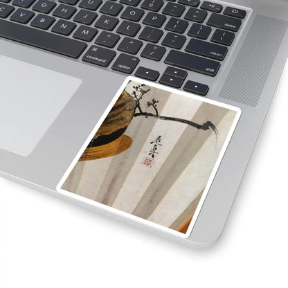 Shibata Zeshin - Plum Branch and Teapot - unknown v2 - STICKER Vinyl Kiss-Cut Decal