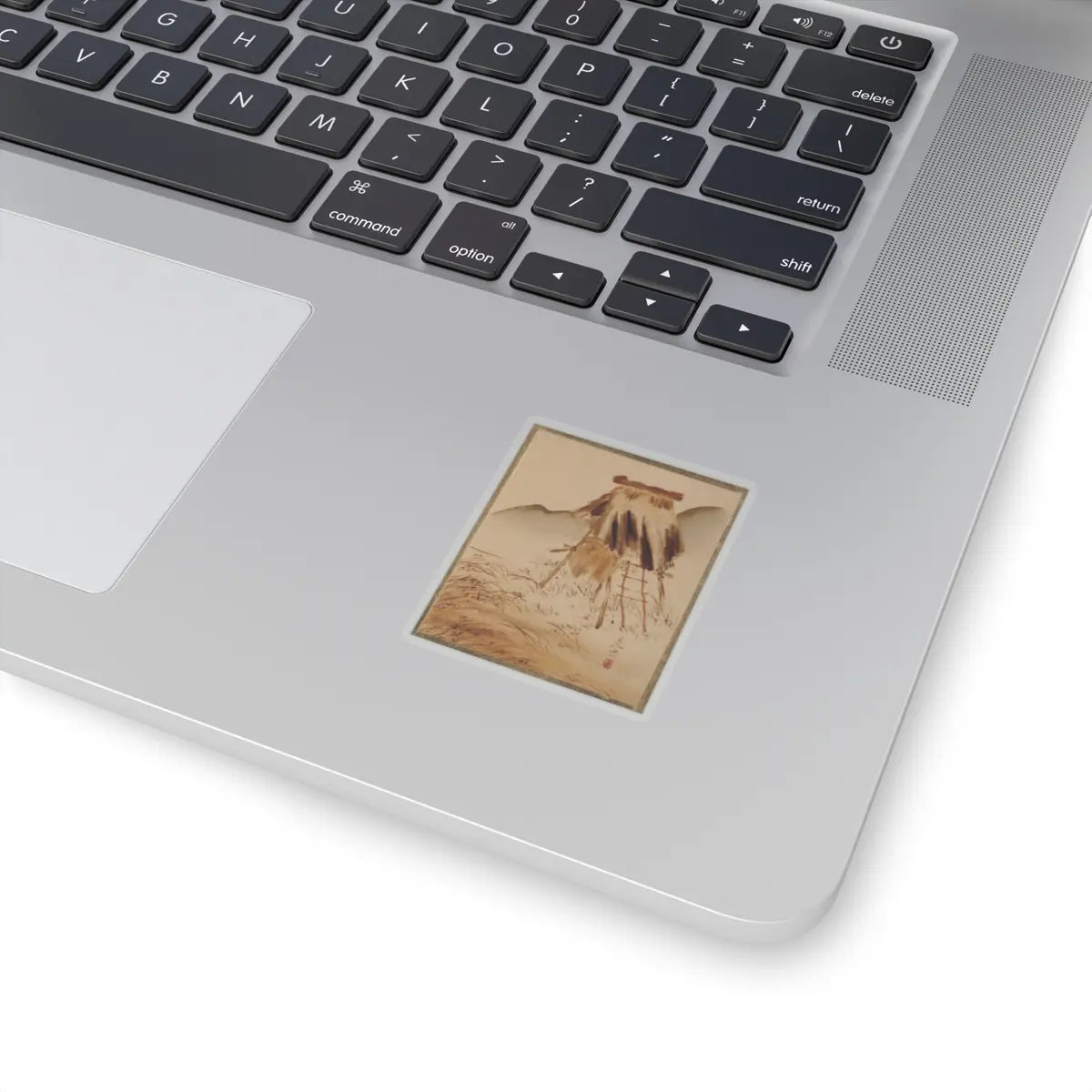 Shibata Zeshin - Rice-Drying Frame - unknown - STICKER Vinyl Kiss-Cut Decal