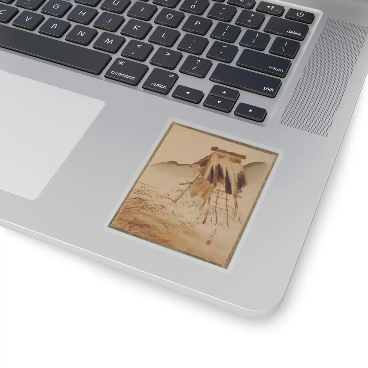Shibata Zeshin - Rice-Drying Frame - unknown - STICKER Vinyl Kiss-Cut Decal