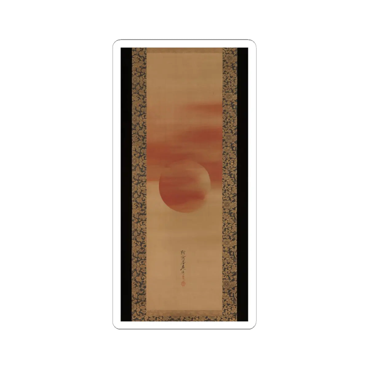 Shibata Zeshin - Rising Sun - second half of the 19th v1 - STICKER Vinyl Kiss-Cut Decal