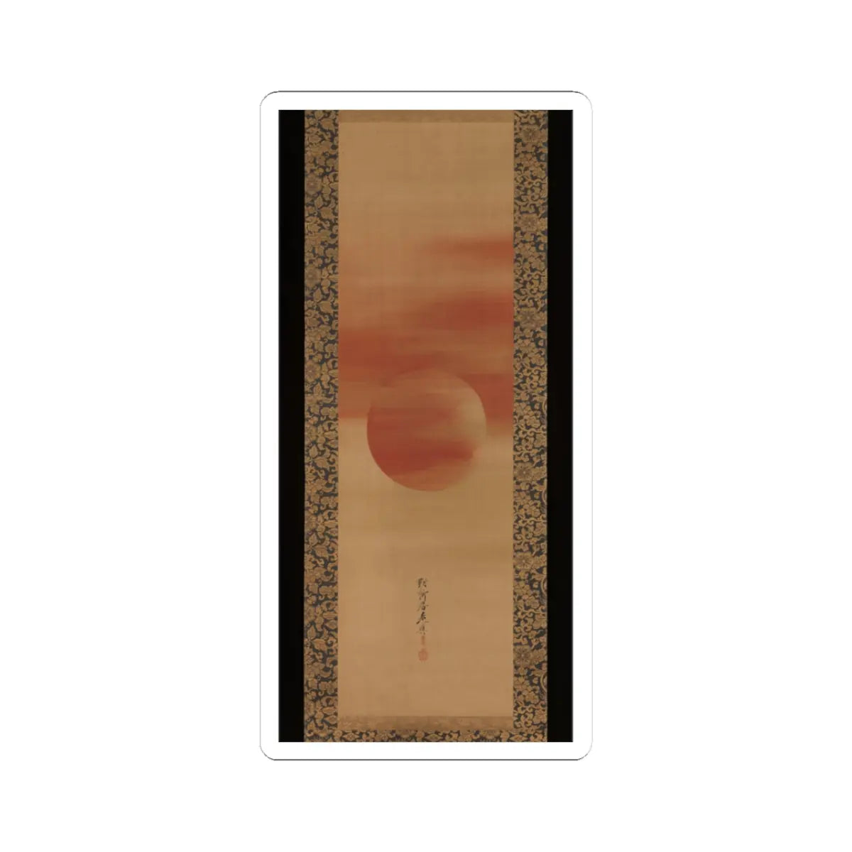 Shibata Zeshin - Rising Sun - second half of the 19th v1 - STICKER Vinyl Kiss-Cut Decal