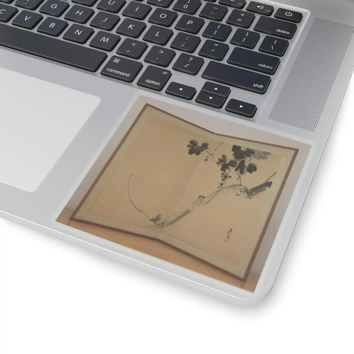 Shibata Zeshin - Squirrel on Grapevine - 19th century v1 - STICKER Vinyl Kiss-Cut Decal