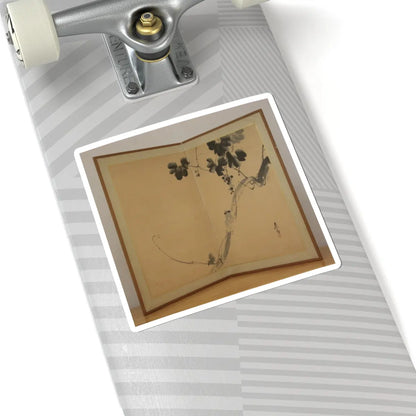 Shibata Zeshin - Squirrel on Grapevine - 19th century v1 - STICKER Vinyl Kiss-Cut Decal