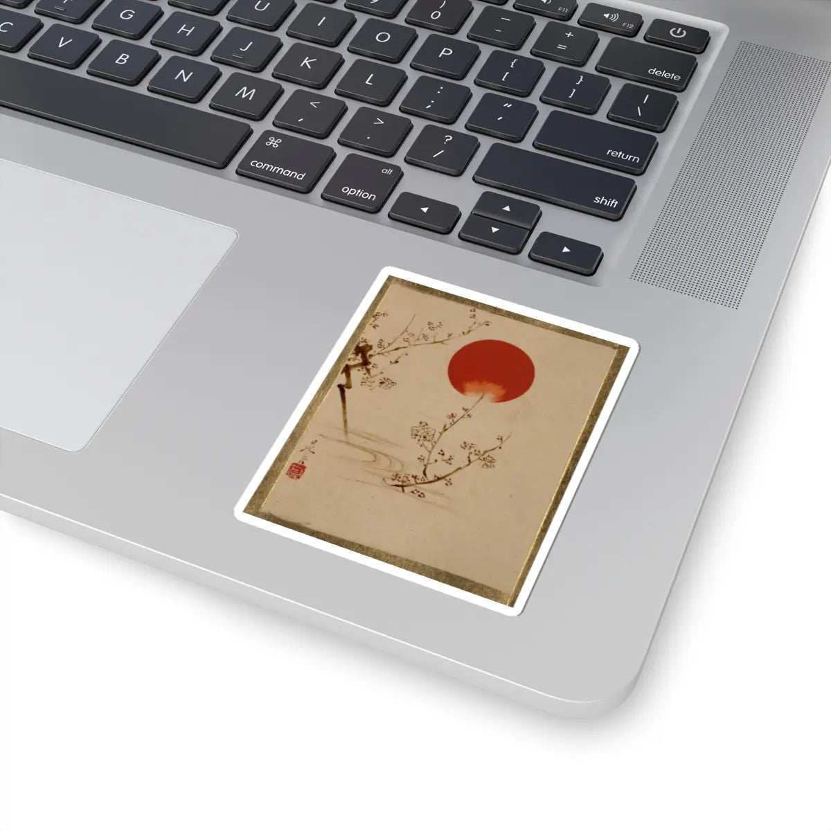 Shibata Zeshin - Sun and Plum Branches - unknown - STICKER Vinyl Kiss-Cut Decal