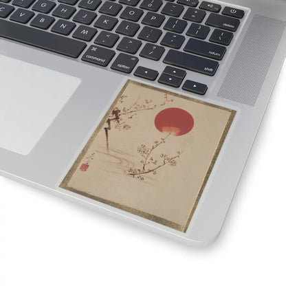 Shibata Zeshin - Sun and Plum Branches - unknown - STICKER Vinyl Kiss-Cut Decal