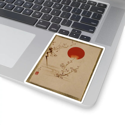 Shibata Zeshin - Sun and Plum Branches - unknown - STICKER Vinyl Kiss-Cut Decal