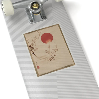 Shibata Zeshin - Sun and Plum Branches - unknown - STICKER Vinyl Kiss-Cut Decal