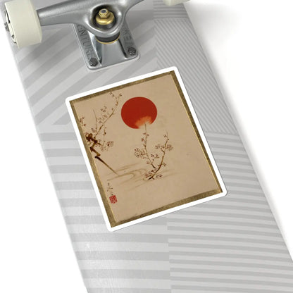 Shibata Zeshin - Sun and Plum Branches - unknown - STICKER Vinyl Kiss-Cut Decal