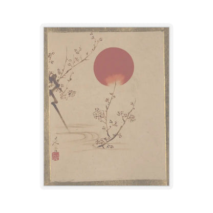 Shibata Zeshin - Sun and Plum Branches - unknown - STICKER Vinyl Kiss-Cut Decal