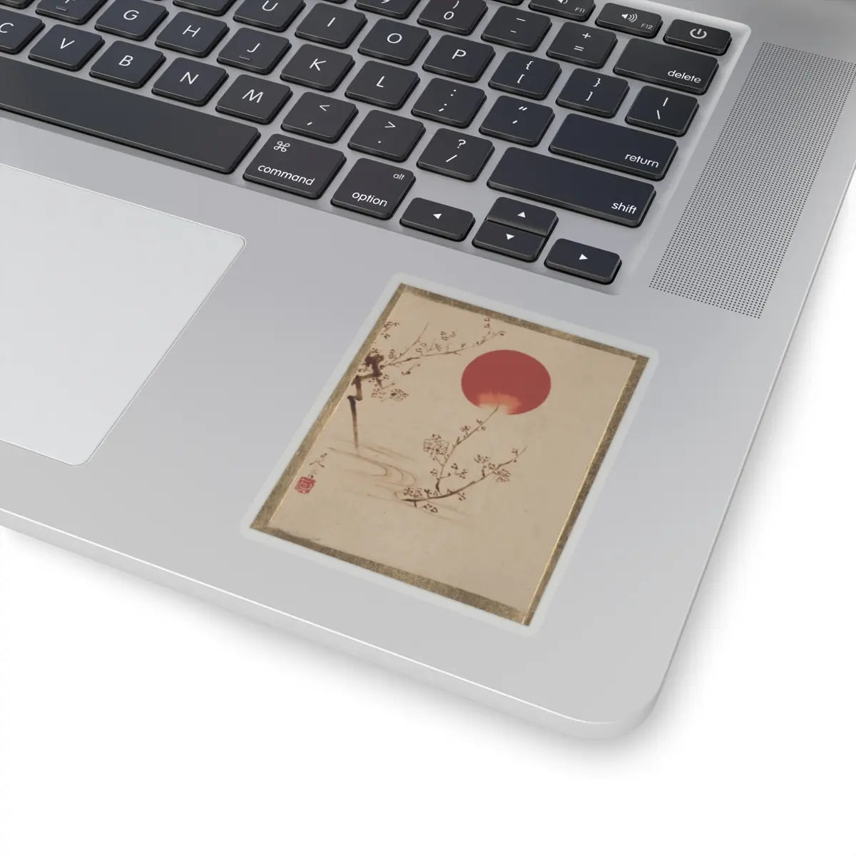 Shibata Zeshin - Sun and Plum Branches - unknown - STICKER Vinyl Kiss-Cut Decal
