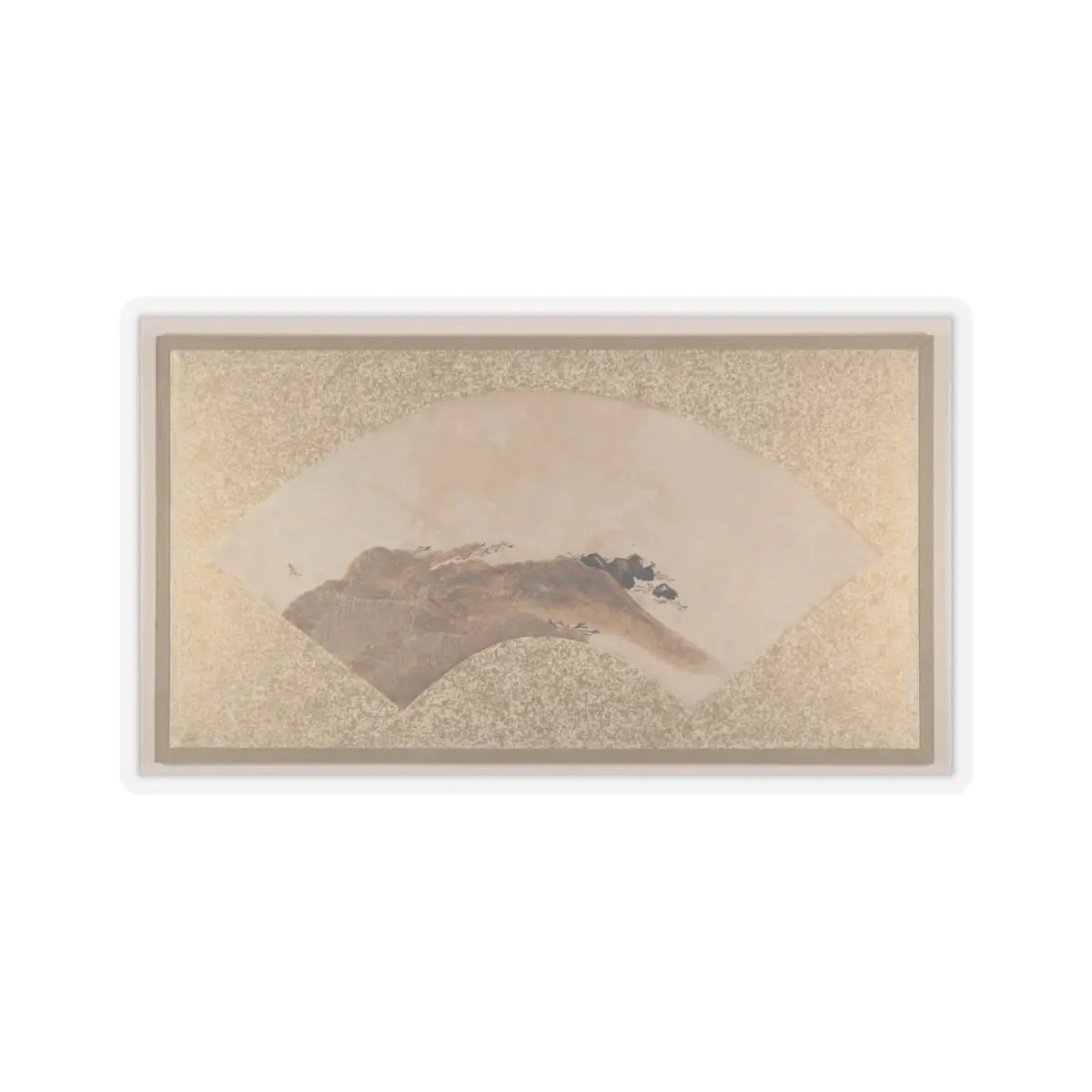 Shibata Zeshin - Waves and Rocks - 1880s v1 - STICKER Vinyl Kiss-Cut Decal