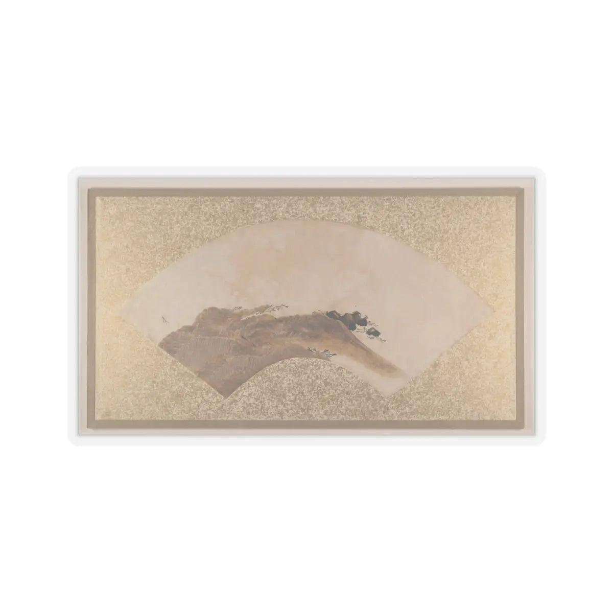 Shibata Zeshin - Waves and Rocks - 1880s v1 - STICKER Vinyl Kiss-Cut Decal