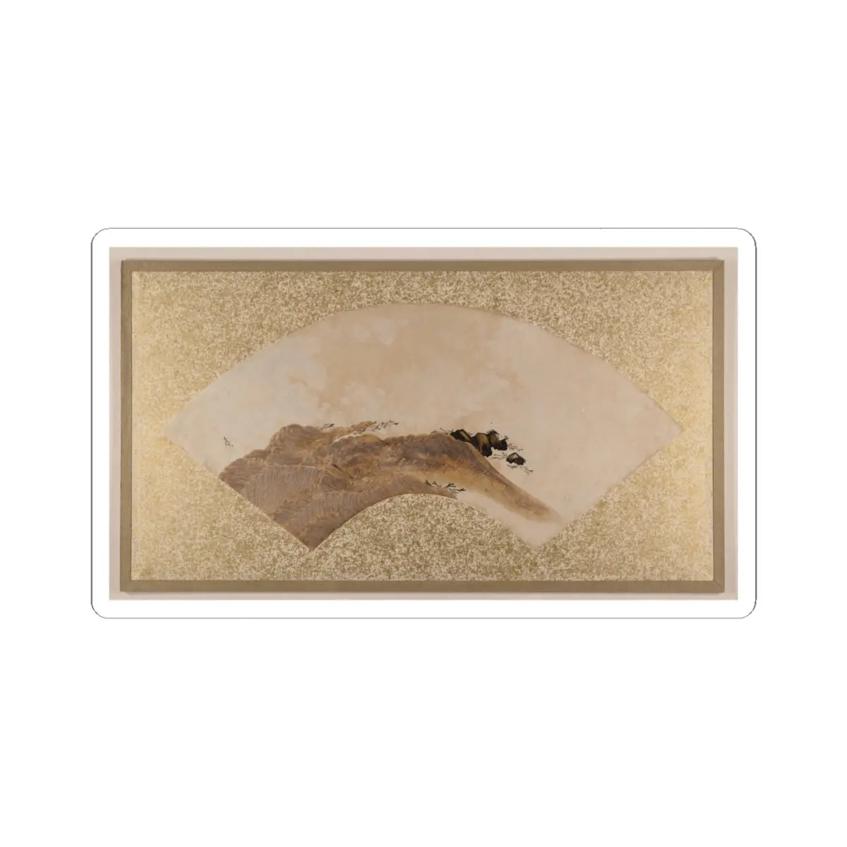 Shibata Zeshin - Waves and Rocks - 1880s v1 - STICKER Vinyl Kiss-Cut Decal