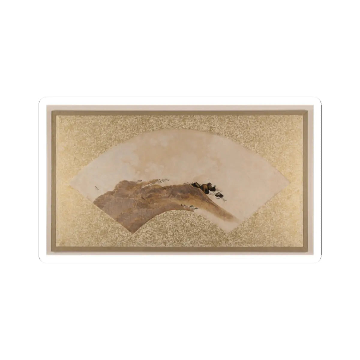Shibata Zeshin - Waves and Rocks - 1880s v1 - STICKER Vinyl Kiss-Cut Decal