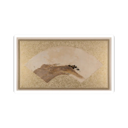 Shibata Zeshin - Waves and Rocks - 1880s v1 - STICKER Vinyl Kiss-Cut Decal