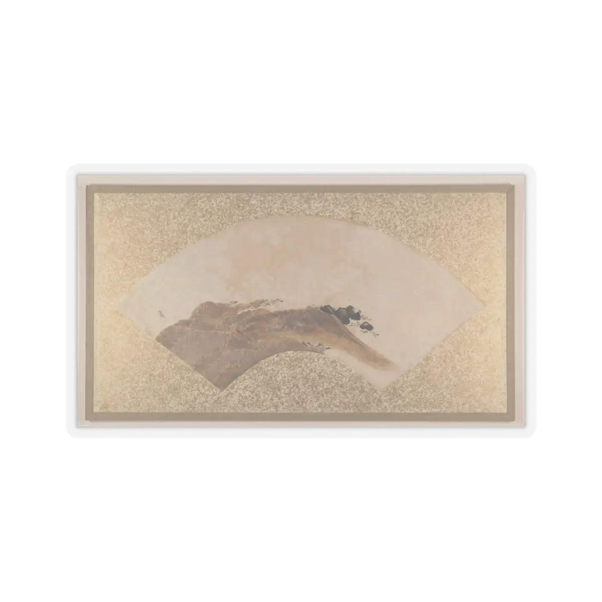 Shibata Zeshin - Waves and Rocks - 1880s v1 - STICKER Vinyl Kiss-Cut Decal