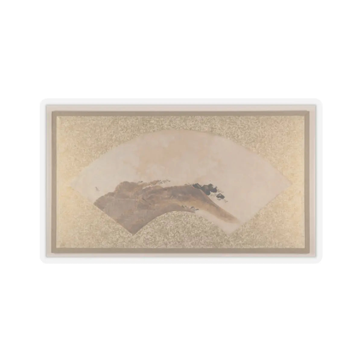 Shibata Zeshin - Waves and Rocks - 1880s v1 - STICKER Vinyl Kiss-Cut Decal