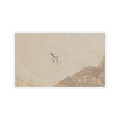 Shibata Zeshin - Waves and Rocks - 1880s v2 - STICKER Vinyl Kiss-Cut Decal