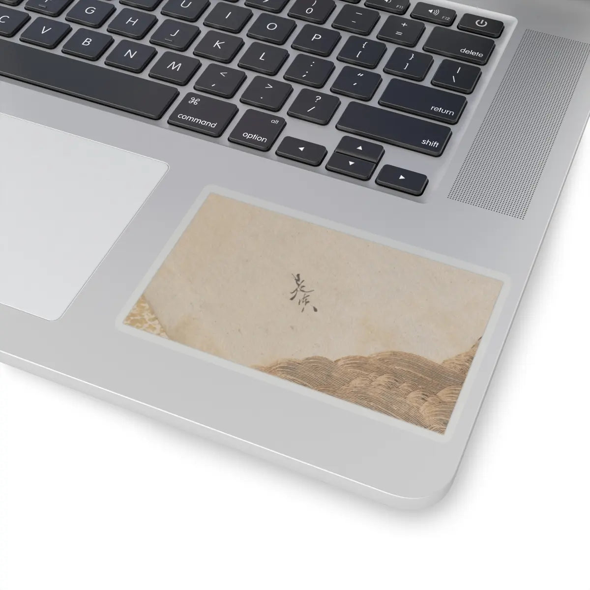 Shibata Zeshin - Waves and Rocks - 1880s v2 - STICKER Vinyl Kiss-Cut Decal